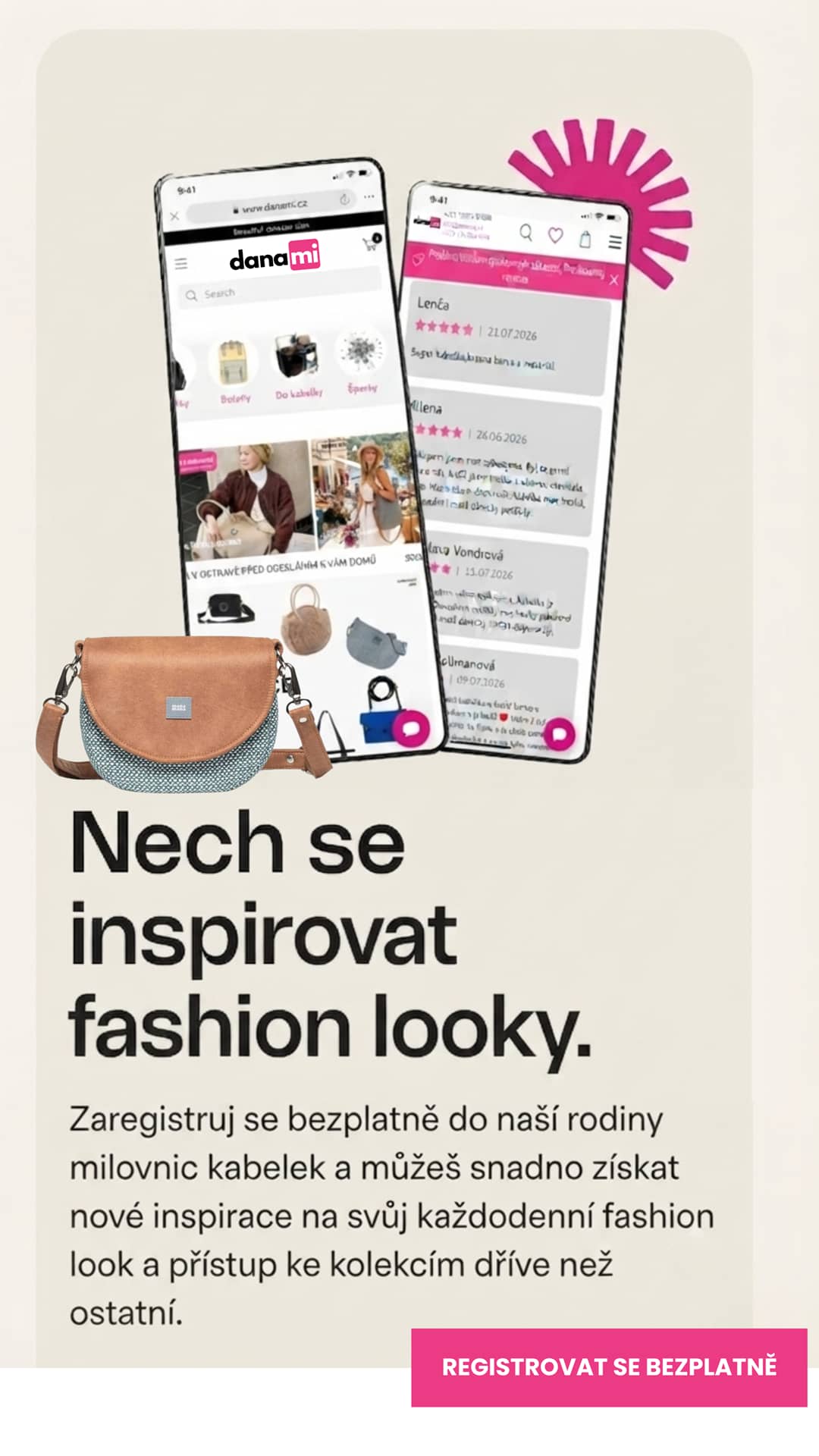 Nech se inspirovat fashion looky - Registrace Danami